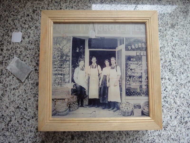 Boîte à thé en bois et couvercle en verre