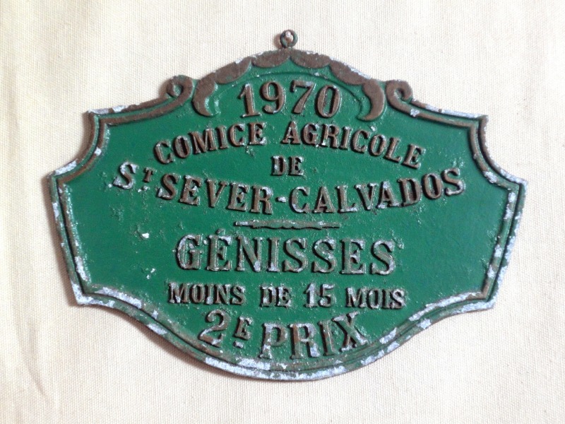 Plaque de concours agricole 1970