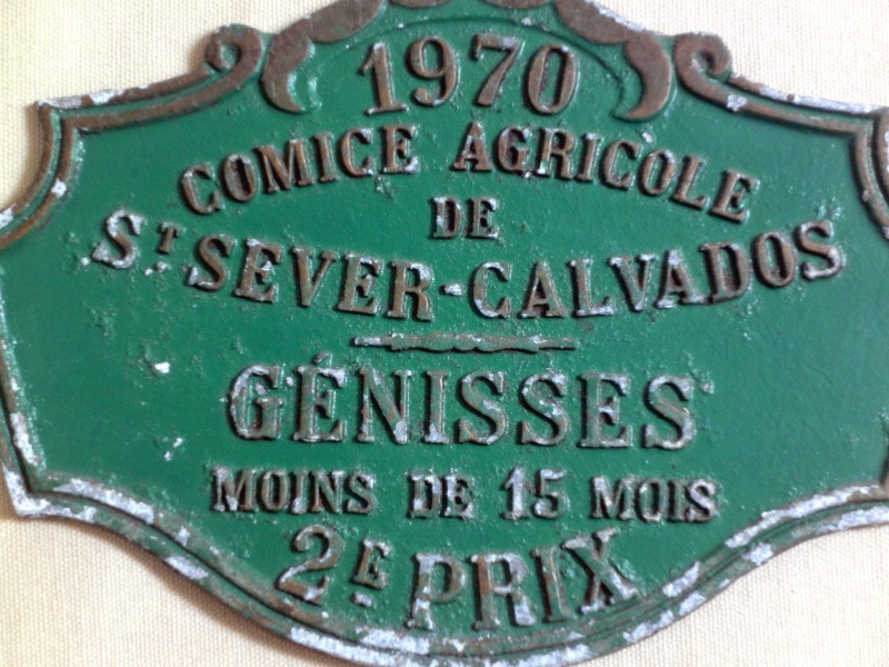 Plaque de concours agricole 1970