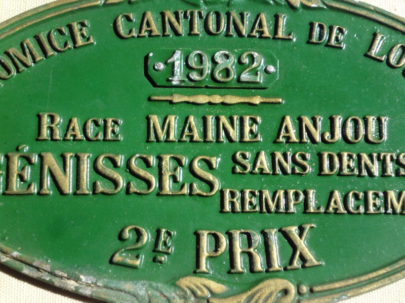 Plaque de concours agricole 1982