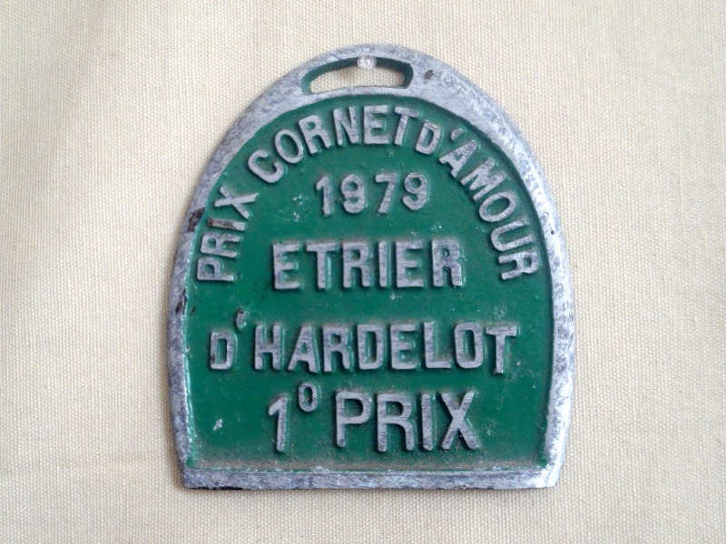 Plaque de concours hippique 1979 - Cornet d amour